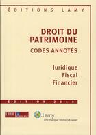 Couverture du livre « Droit du patrimoine » de Aulagnier Aynes aux éditions Lamy