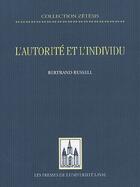 Couverture du livre « Autorité et individu » de Bertrand Russell aux éditions Presses De L'universite De Laval
