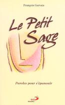 Couverture du livre « Petit sage (le) » de Gervais F aux éditions Mediaspaul