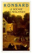 Couverture du livre « Le Bocage - Les Meslanges » de Pierre De Ronsard aux éditions Flammarion