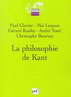 Couverture du livre « Philosophie de kant (la) » de Bouriau Chistophe aux éditions Puf
