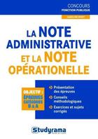 Couverture du livre « La note administrative et la note opérationnelle » de Caroline Binet aux éditions Studyrama