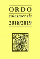 Couverture du livre « Ordo solesmensis (édition 2018/2019) » de  aux éditions Solesmes