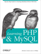 Couverture du livre « Learning PHP and MySQL » de Michele E Davis aux éditions O'reilly Media