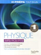 Couverture du livre « Physique tout en un ; PSI, PCSI, PTSI » de Brebec aux éditions Hachette Education