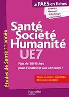 Couverture du livre « LA L1 SANTE EN FICHES : santé, société, humanité » de Nicolas Brault aux éditions Hachette Education