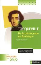 Couverture du livre « De la démocratie en Amérique Tome 2 ; 4ème partie » de Alexis De Tocqueville aux éditions Nathan