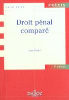 Couverture du livre « Droit Penal Compare ; 2e Edition » de Jean Pradel aux éditions Dalloz
