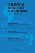 Couverture du livre « Agenda de la pensée contemporaine t.16 » de Julien Francois aux éditions Hermann
