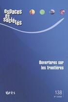 Couverture du livre « Ouvertures sur les frontières » de  aux éditions Eres