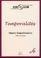 Couverture du livre « Figures d'appartenances (VIII-XX siècle) » de Michel Cassan et Paul D' Hollander aux éditions Pu De Limoges