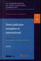 Couverture du livre « Droit judiciaire européen et international » de  aux éditions La Charte