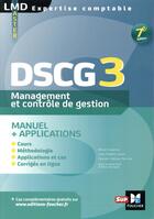 Couverture du livre « DSCG 3 management et contrôle de gestion manuel et applications (7e édition) » de Muriel Jougleux aux éditions Foucher