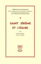 Couverture du livre « St Jérôme et l'Eglise » de Yvon Bodin aux éditions Beauchesne
