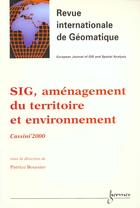 Couverture du livre « Sig Amenagement Du Territoire Et Environnement » de Boursier aux éditions Hermes Science Publications