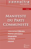 Couverture du livre « Manifeste du parti communiste de Karl Marx et Friedrich engels » de  aux éditions Editions Du Cenacle