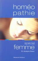 Couverture du livre « Homeopathie special femme » de Greco Jocelyne aux éditions Presses Du Chatelet
