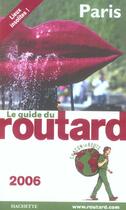 Couverture du livre « Guide Du Routard ; Paris (édition 2006) » de Philippe Gloaguen aux éditions Hachette Tourisme