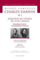 Couverture du livre « Oeuvres complètes t.4/1 ; zoologie du voyage du H.M.S. Beagle, première partie : mammifères fossiles » de Charles Darwin aux éditions Slatkine