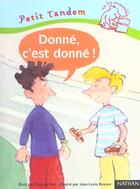 Couverture du livre « Donne C'Est Donne » de Jean-Louis Besson et Patricia Holl aux éditions Nathan