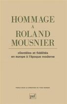 Couverture du livre « Hommage à Roland Mousnier » de Yves Durand aux éditions Puf