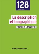 Couverture du livre « La description ethnographique » de François Laplantine aux éditions Armand Colin