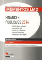 Couverture du livre « Finances publiques 2014 » de Francois Chouvel aux éditions Gualino