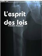 Couverture du livre « L'esprit des lois » de Frederic Dumond aux éditions Publie.net