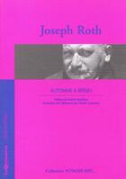 Couverture du livre « Voyager avec joseph roth - automne a berlin » de Joseph Roth aux éditions Louis Vuitton