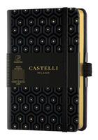 Couverture du livre « Carnet copper and gold poche ligne honeycomb gold » de Castelli aux éditions Castelli Milano