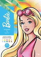 Couverture du livre « Art-thérapie ; Coloriages mystères : Barbie » de Nathalie Lavaud aux éditions Hachette Heroes