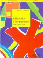 Couverture du livre « Education a la citoyennete n27 » de Monique Flonneau aux éditions Nathan
