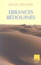 Couverture du livre « Errances bedouines » de Daniel Pelligra aux éditions Editions De L'aube