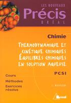 Couverture du livre « Precis thermodynamique et cinetique (pcsi) » de Mesplede aux éditions Breal