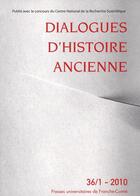 Couverture du livre « DIALOGUES D'HISTOIRE ANCIENNE ; dialogues d'histoire ancienne » de  aux éditions Pu De Franche Comte