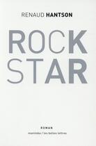 Couverture du livre « Rock star » de Renaud Hantson aux éditions Manitoba