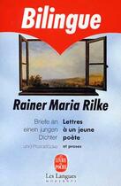 Couverture du livre « Lettres a un jeune poete » de Rilke-R.M aux éditions Le Livre De Poche