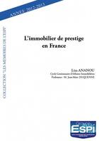 Couverture du livre « L'immobilier de prestige en France » de Espi aux éditions Edilivre