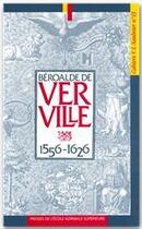 Couverture du livre « Béroalde de Verville » de Nicole Cazauran aux éditions Rue D'ulm