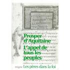 Couverture du livre « L'appel de tous les peuples » de Prosper D'Aquitaine aux éditions Jacques-paul Migne