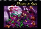 Couverture du livre « Dessins de fleurs calendrier mural 2018 din a4 horizontal » de Djeric D aux éditions Calvendo