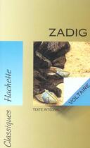 Couverture du livre « Zadig » de Voltaire et Xavier Darcos aux éditions Hachette Education