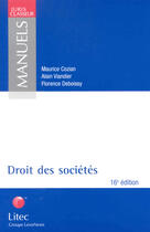 Couverture du livre « Droit des societes » de Maurice Cozian aux éditions Lexisnexis