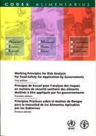 Couverture du livre « Working principles for risk analysis for food safety for application by governments (codex alimentar » de  aux éditions Fao