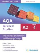 Couverture du livre « AQA A2 Business Studies Student Unit Guide New Edition: Unit 4 The Bus » de Coates Gwen aux éditions Hodder Education Digital