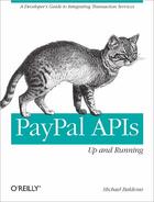 Couverture du livre « PayPal APIs ; up and running » de Michael Balderas aux éditions O Reilly