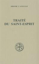 Couverture du livre « Traite du saint-esprit » de Didyme L'Aveugle aux éditions Cerf