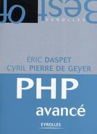 Couverture du livre « PHP avancé » de Daspet aux éditions Eyrolles