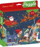 Couverture du livre « Ma boite a puzzle 24p noel » de  aux éditions Lito