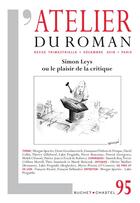 Couverture du livre « Revue atelier du roman n95 » de  aux éditions Buchet Chastel